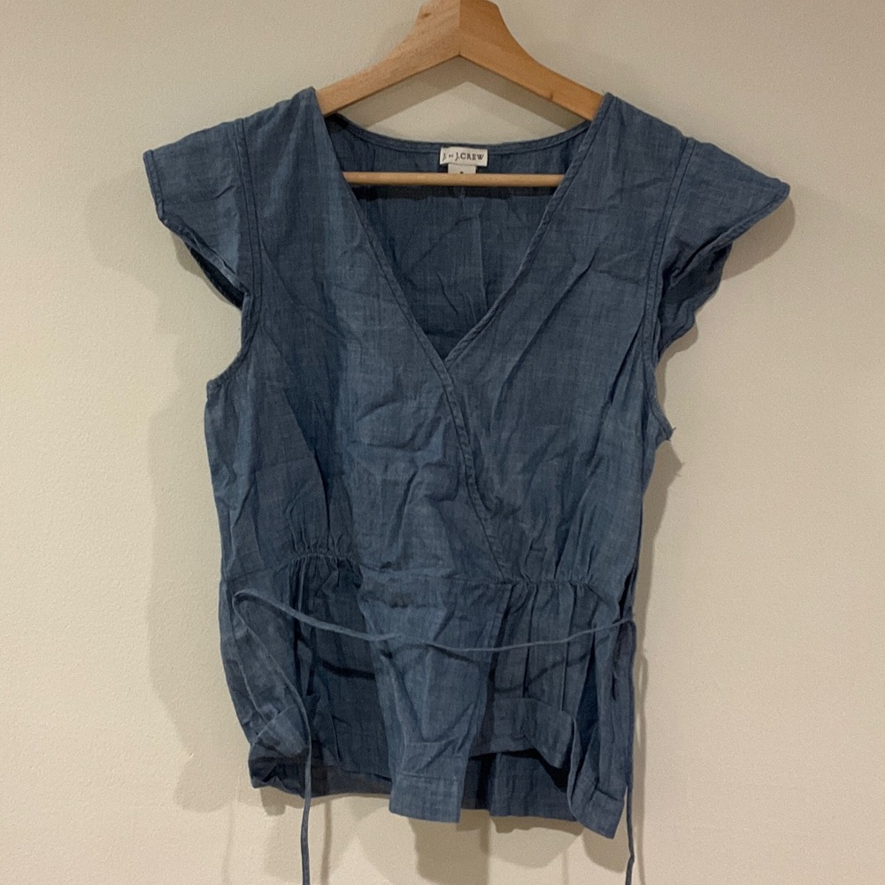 J. Crew Denim Blue Blouse